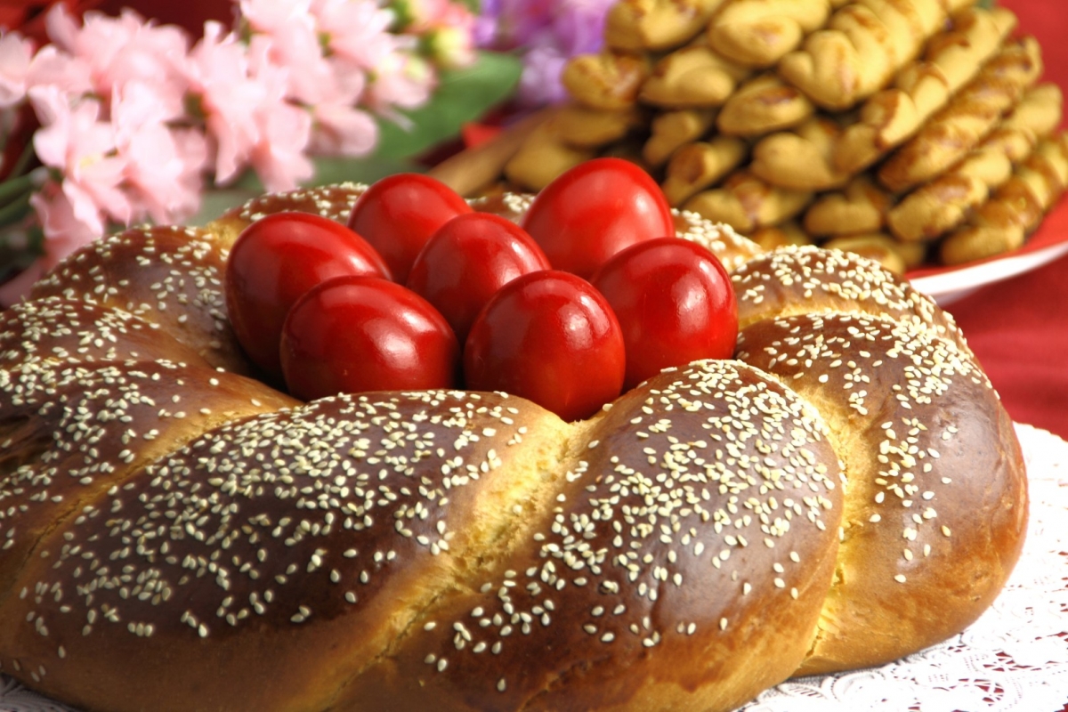 Easter in Moldova Red eggs paskha