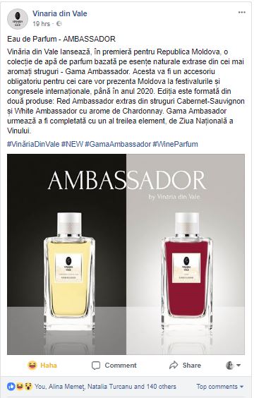 Vinaria din Vale Parfum Ambassador